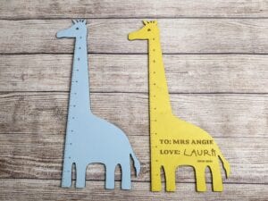 How To Make a Cute Giraffe Ruler Using a Laser Cutter