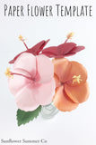 Hibiscus Paper Flower Template