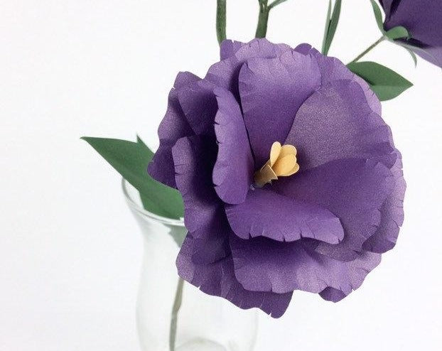 Lisianthus Paper Flower Template