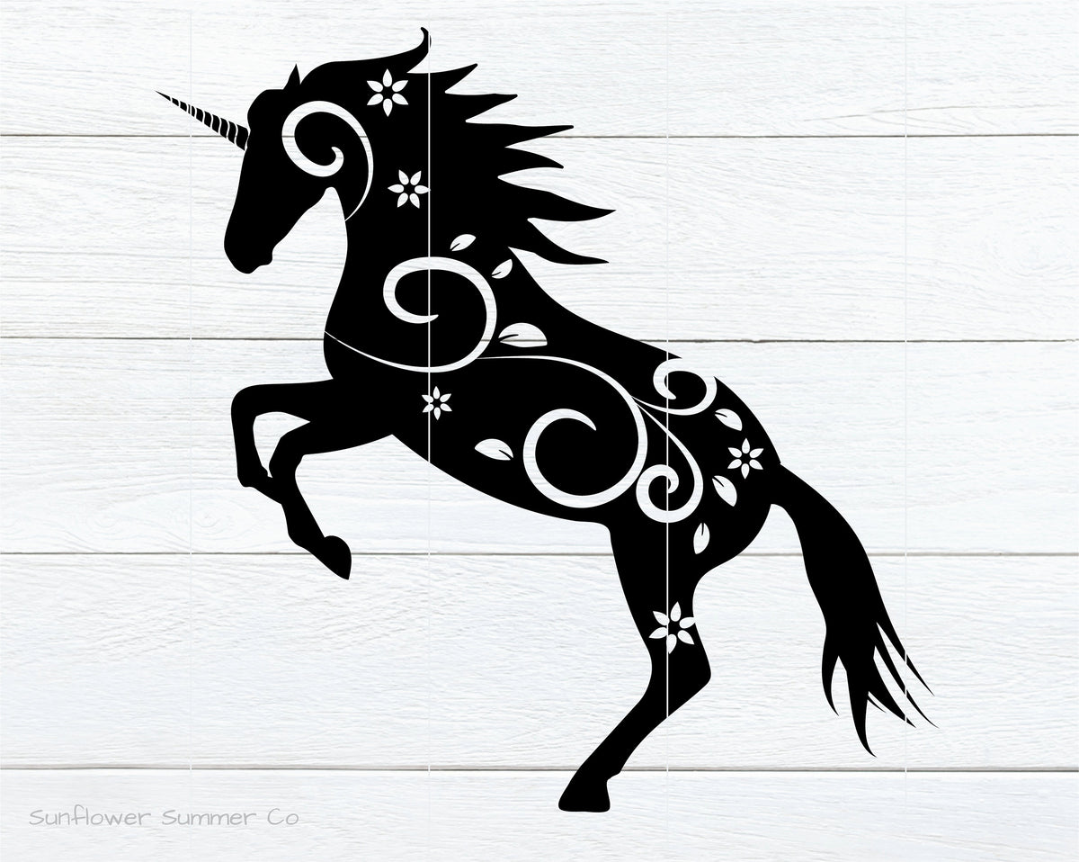 Unicorn Mandala SVG