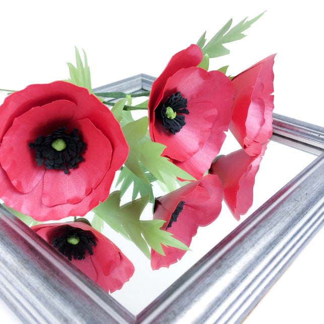 Free Poppy Paper Flower Template