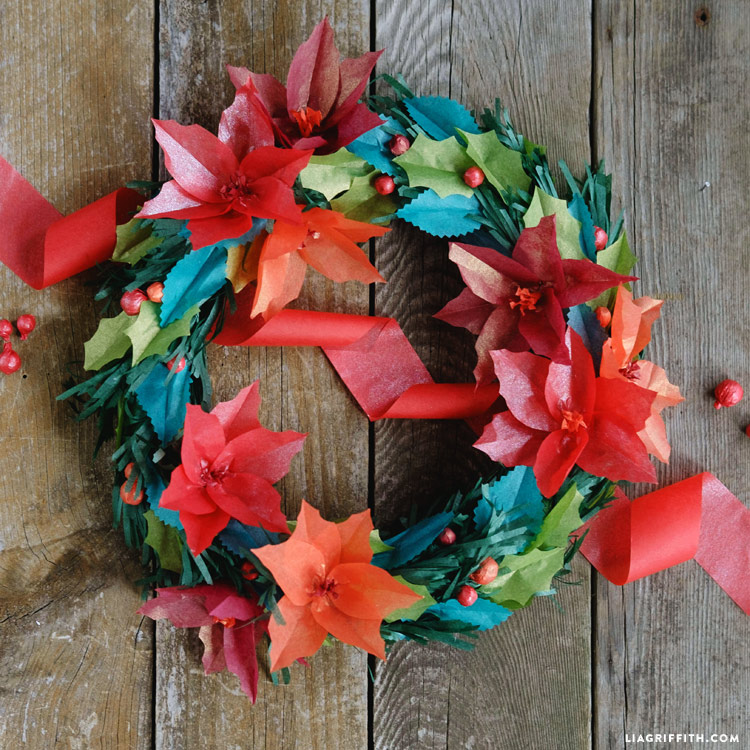 Paper Holiday Wreath