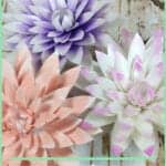 dahlia paper flower template