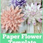 dahlia paper flower template