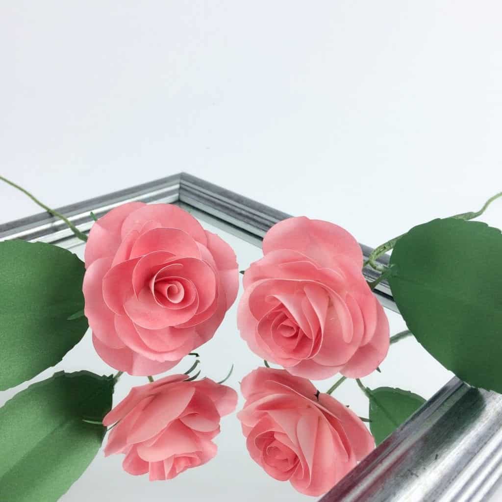 paper rose template, 3d paper flower, paper flower template