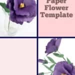 lisianthus paper flower template