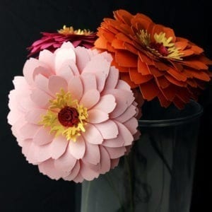 Read more about the article Make Paper Zinnias- For Beginners and Experts Alike