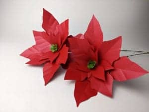 Read more about the article Fast and Easy Paper Poinsettia – Step by Step Instructions