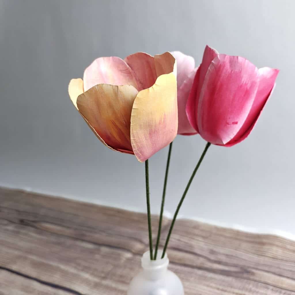 free paper tulip template