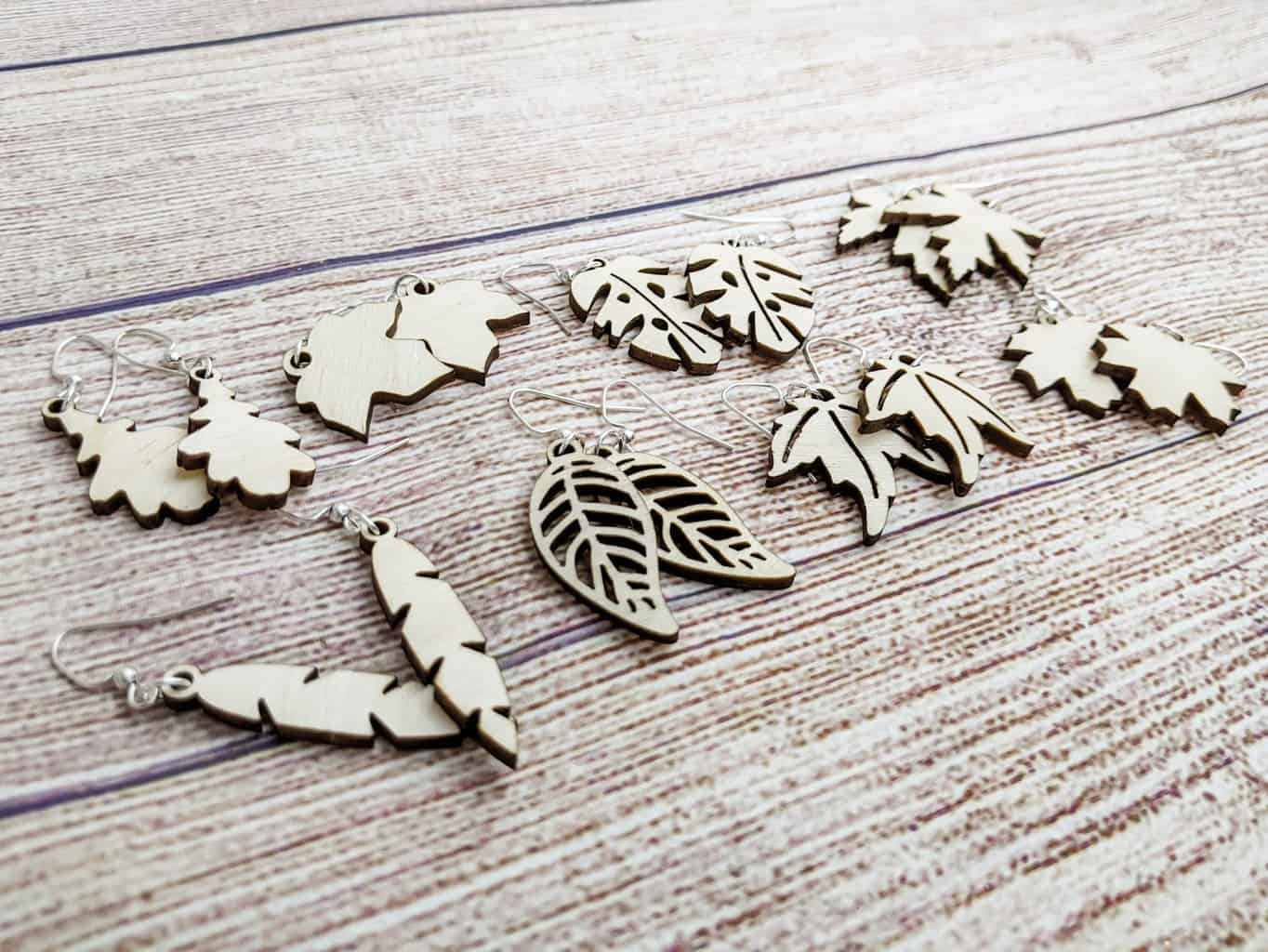 You are currently viewing How to Make Laser-Cut Leaf Earrings with SVG Bundle