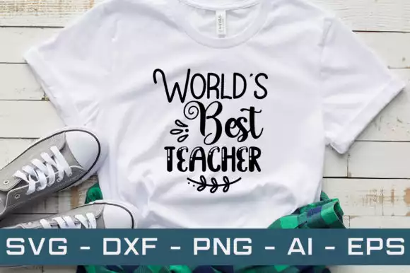 World's Best Teacher Svg Cut Files Graphic by Najirbd · Creative Fabrica
